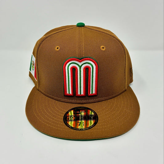New Era 59Fifty Mexico World Baseball Classic Hat Tan