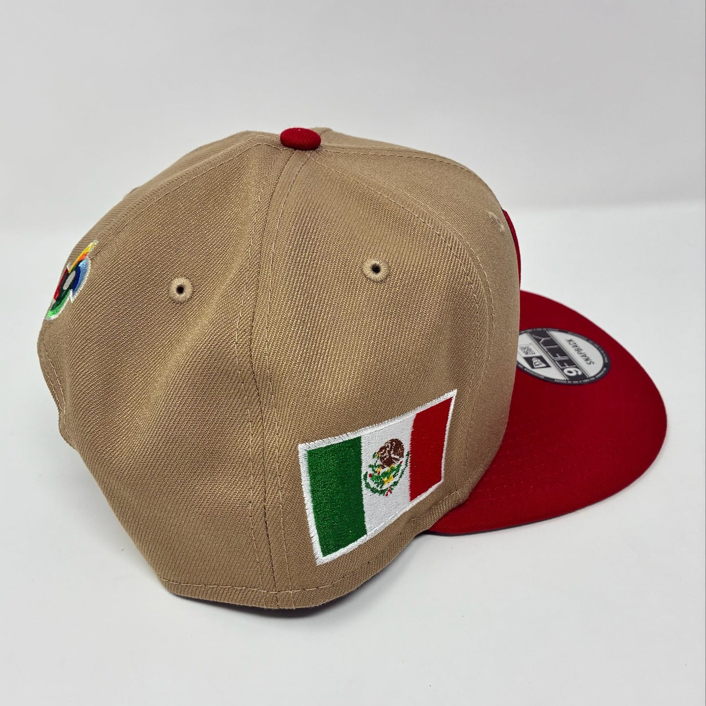 New Era 9Fifty Mexico World Baseball Classic Hat Tan/Red