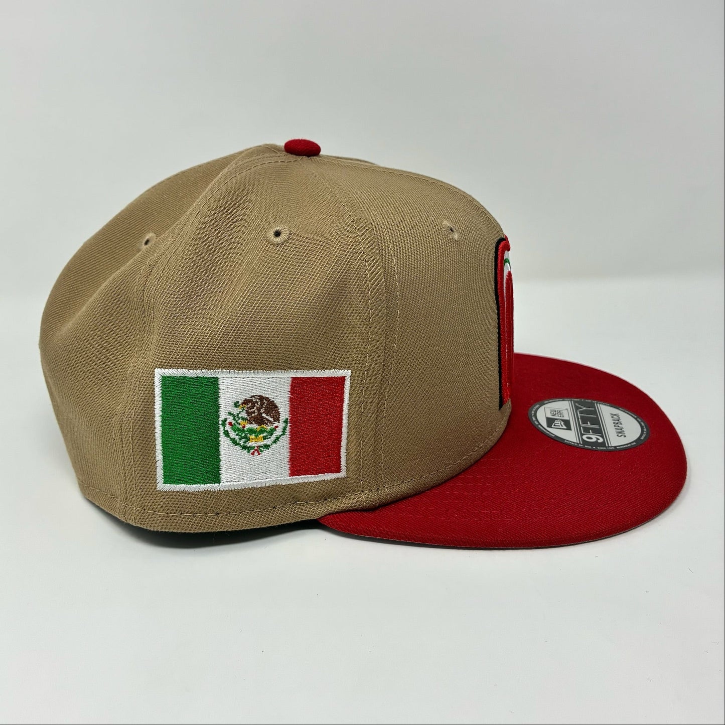 New Era 9Fifty Mexico World Baseball Classic Hat Tan/Red