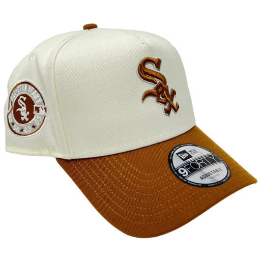 New Era 9Forty White Sox Cream/Tan