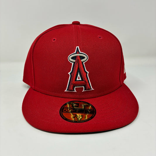 Los Angeles Angels Authentic Collection 59FIFTY Fitted Red Hat