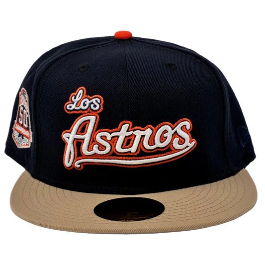59Fifty Los Astros Navy/Tan 50th Anniversary