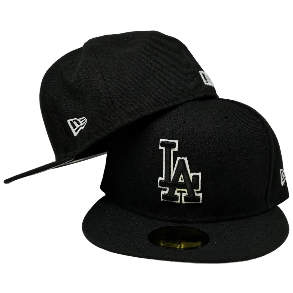 59FIFTY Fitted Los Angeles Dodgers Black Outline – Cardo Caps