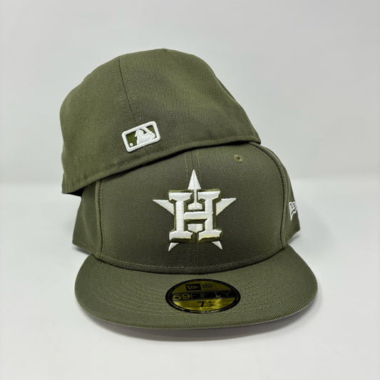 Astros Olive 59FIFTY Fitted Cap