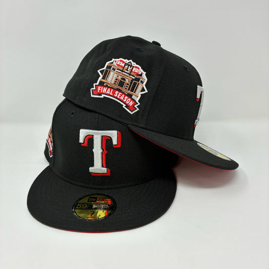 59FIFTY Texas Rangers Red/Silver Red UV Final Season