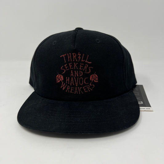 NO CONTEST Snapback Hat Black Fox