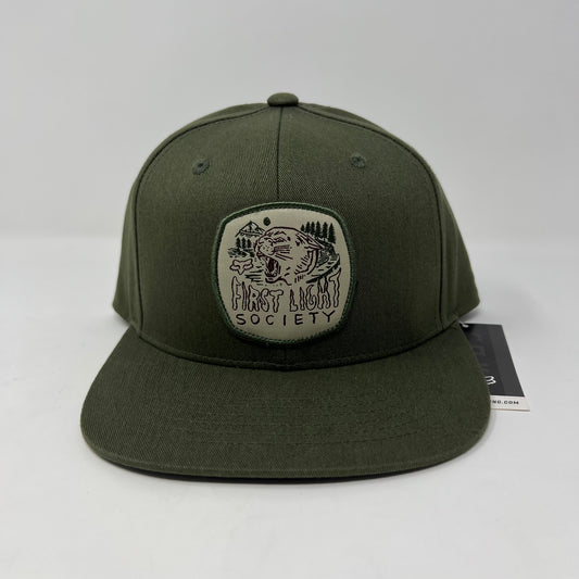 TORRERO Snapback Hat Army Green Fox