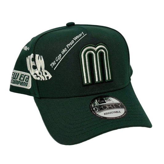 9Forty A-Frame Snapback Mexico Anniversary Forest Green - Gray UV