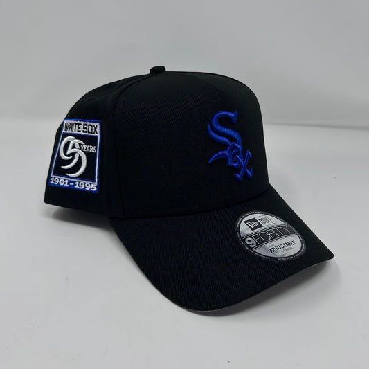 9Forty Chicago White Sox 95 años Negro/Azul