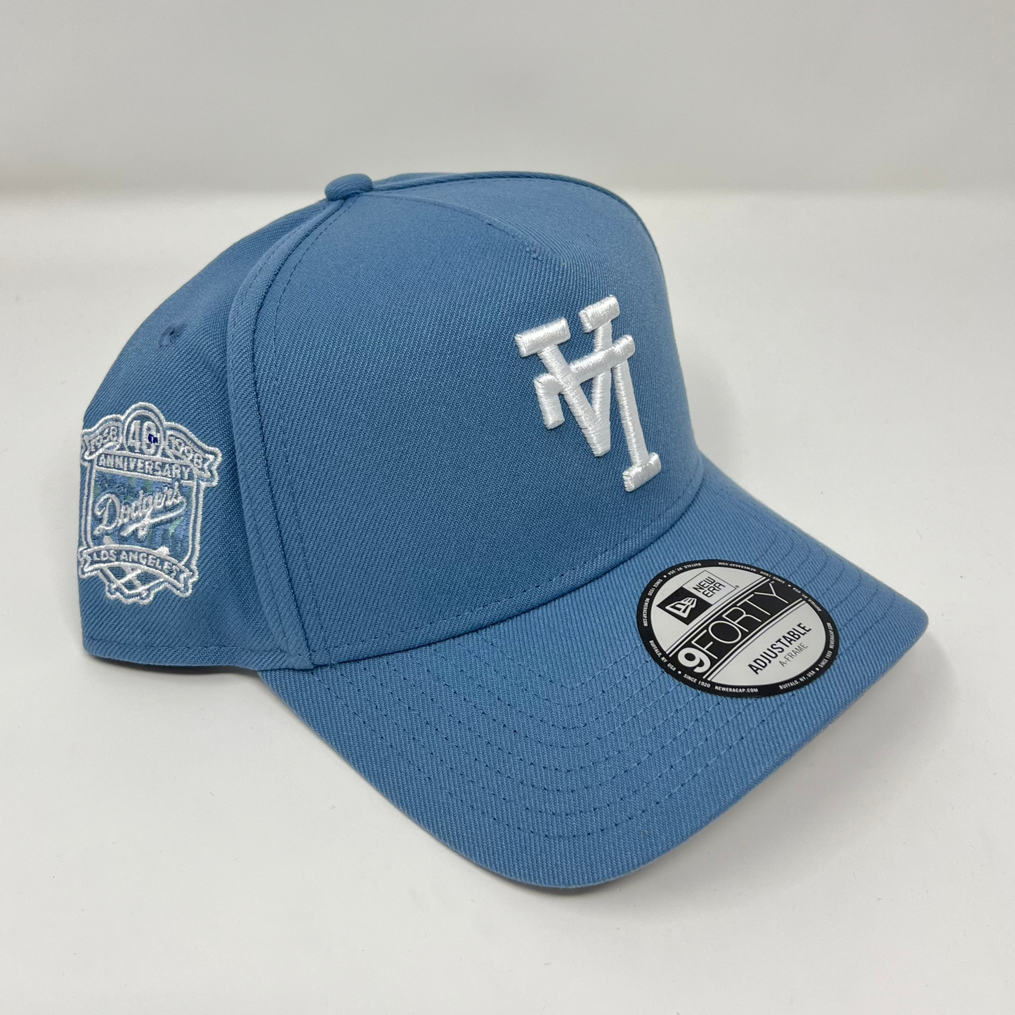9Forty Upside Down Los Angeles Dodgers 40.º aniversario azul