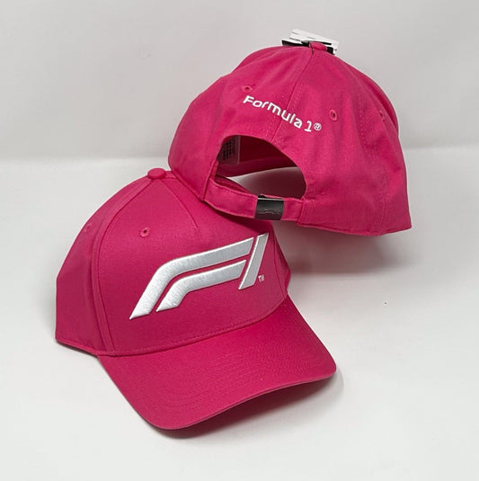 Gorra de béisbol con el logotipo grande de la F1, colección tecnológica de Fórmula 1, color rosa