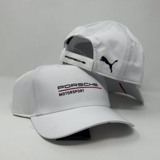 Gorra blanca del equipo Porsche Motorsport