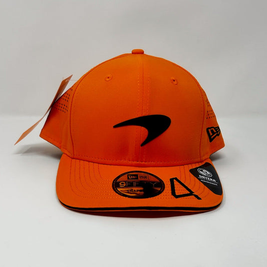 Gorra McLaren F1 New Era 9Fifty 2022 del equipo Lando Norris Pre Curve - Papaya