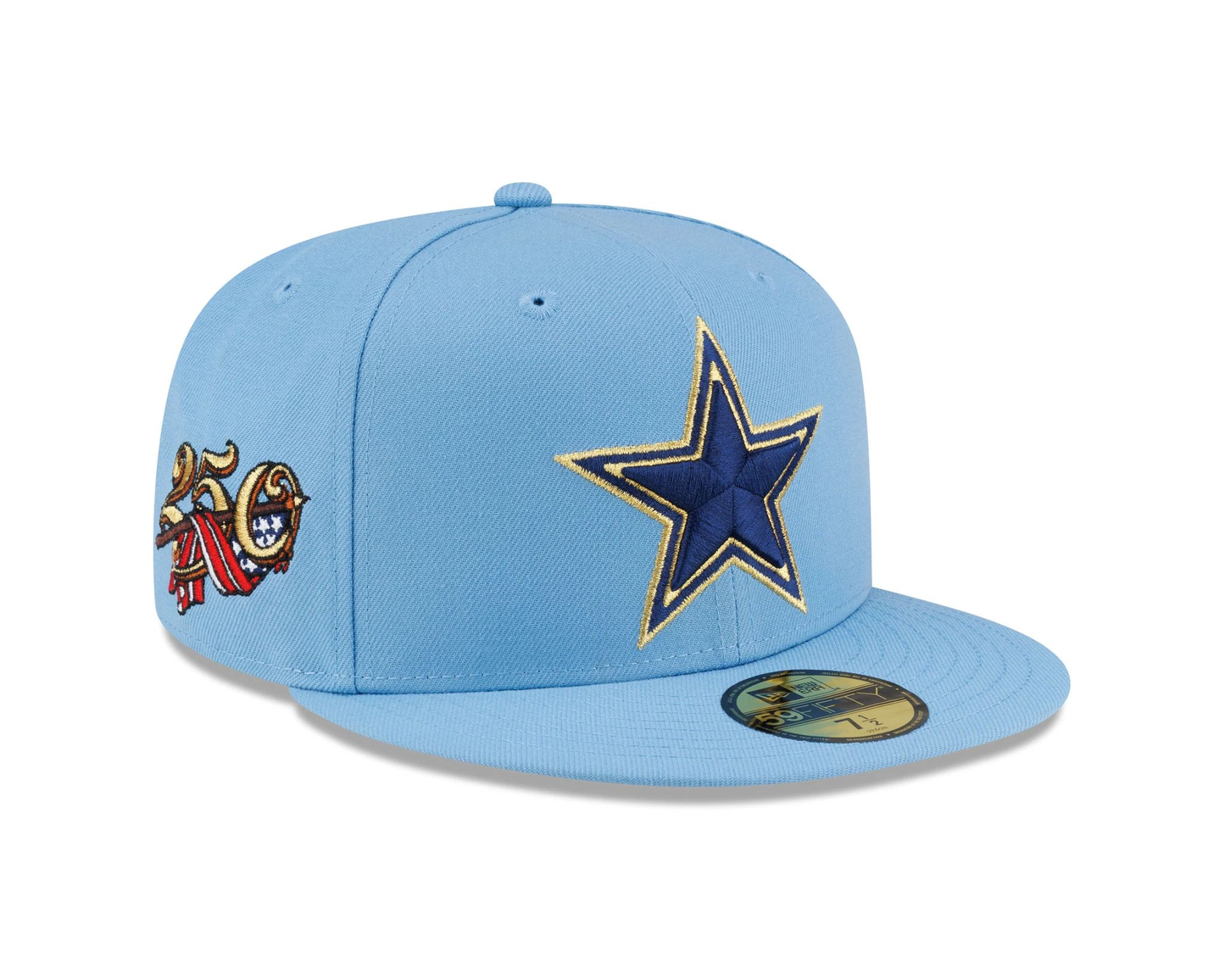 59Fifty Dallas Cowboys USA 250th Anniversary Sky blue/ Gold