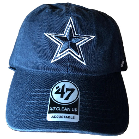 DALLAS COWBOYS NAVY 47 CLEAN UP OSFA - Cardo Caps
